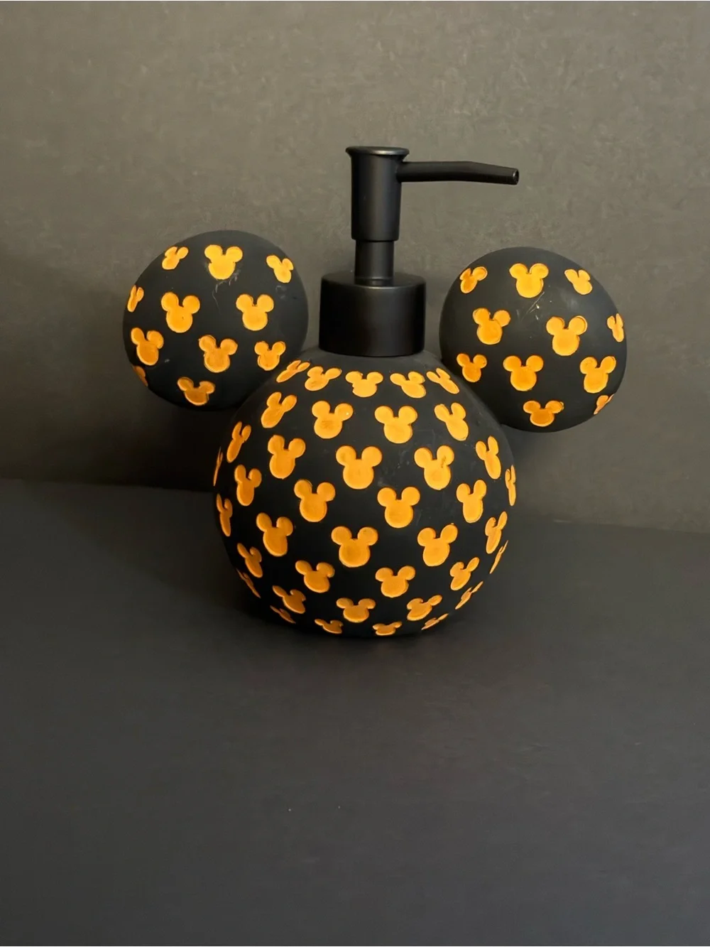 Disney Mickey Mouse Halloween Orange & Black Soap/Lotion Pump 🎃